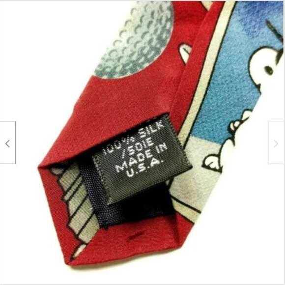 Peanuts Golf Snoopy Charlie Brown Tie - Picture 7 of 7